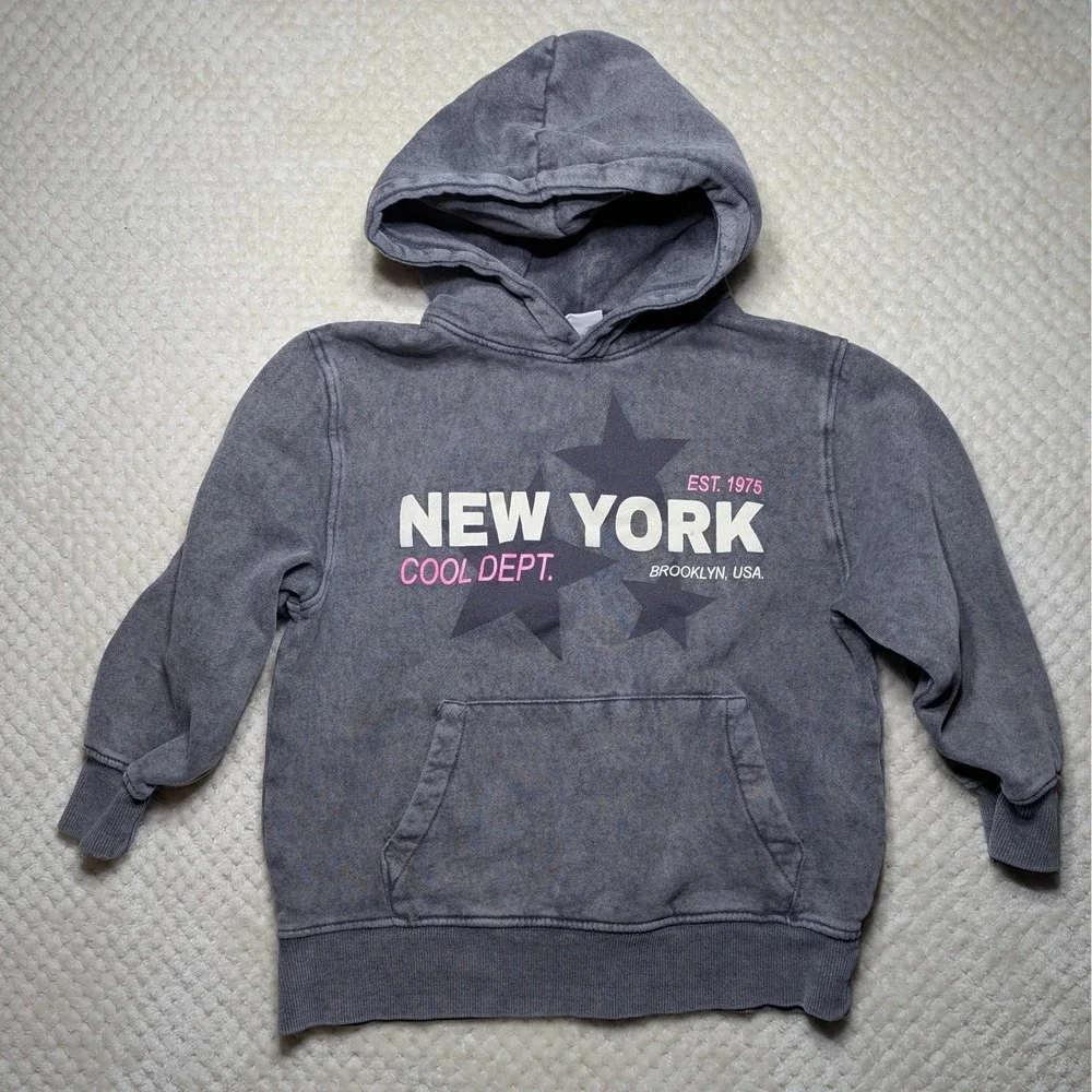 ZARA Kids Graphic Hoodie | New York Brooklyn |‎ Size 6–7